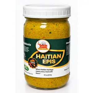Yunicke Cuisine Haitian Spicy Epis Seasoning - Natural Spice, All-Purpose Flavor Base (32 oz / 64 oz)