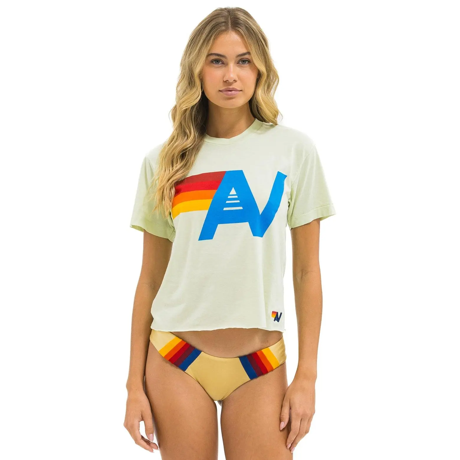 LOGO BOYFRIEND TEE - LIME CREAM