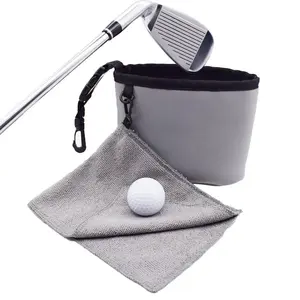 Golf Club Cleaning Bag Portable Golf Club Cleaning Bag Golf Cleaning Bag gift for golfer Ball