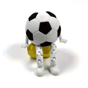 3D Printed Sports Football Mini Model, Fashionable Desktop Decoration, Ideal Christmas and New Year Gift, Party Present, Home Art Collection