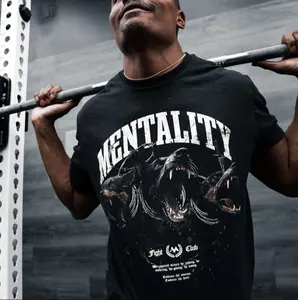 Mentality doberman shirt, Vintage graphic tee, gym shirt, Unisex Streetwear Casual, Top Menswear
