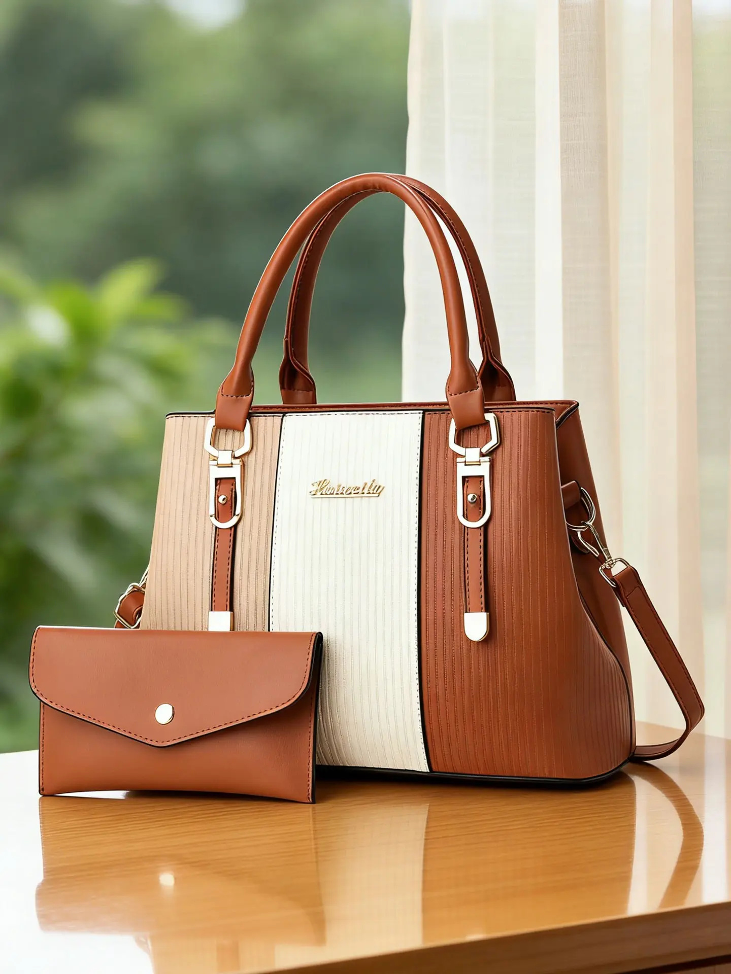 High-end striped embossed women's handbag, large-capacity fashionable color-blocking women's bag, multi-color available shoulder and crossbody bag, daily practical tote bag suitable for various occasions, Casual Trendy Purses, holiday gift, Chic handbag