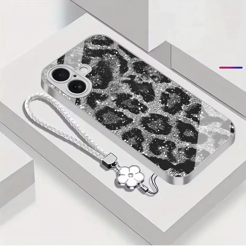 Silver+Four-leaf clover lanyard