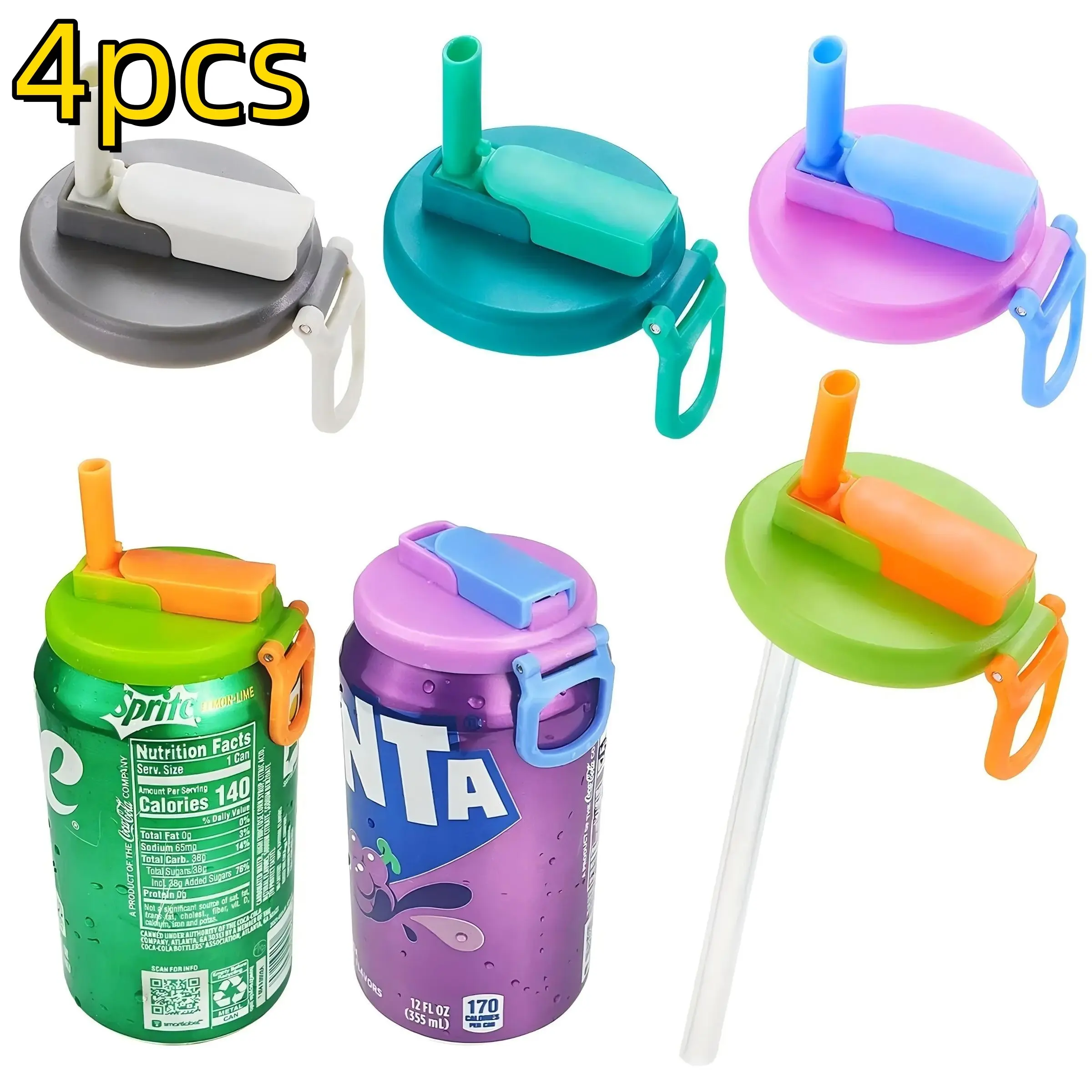 Reusable Silicone Drink Can Lids, Leak-Proof Reusable Cup Covers, Ideal for Home Travel Outdoor Use, Practical Beverage Accessories, Drinking Gadgets, Drink Protectors
