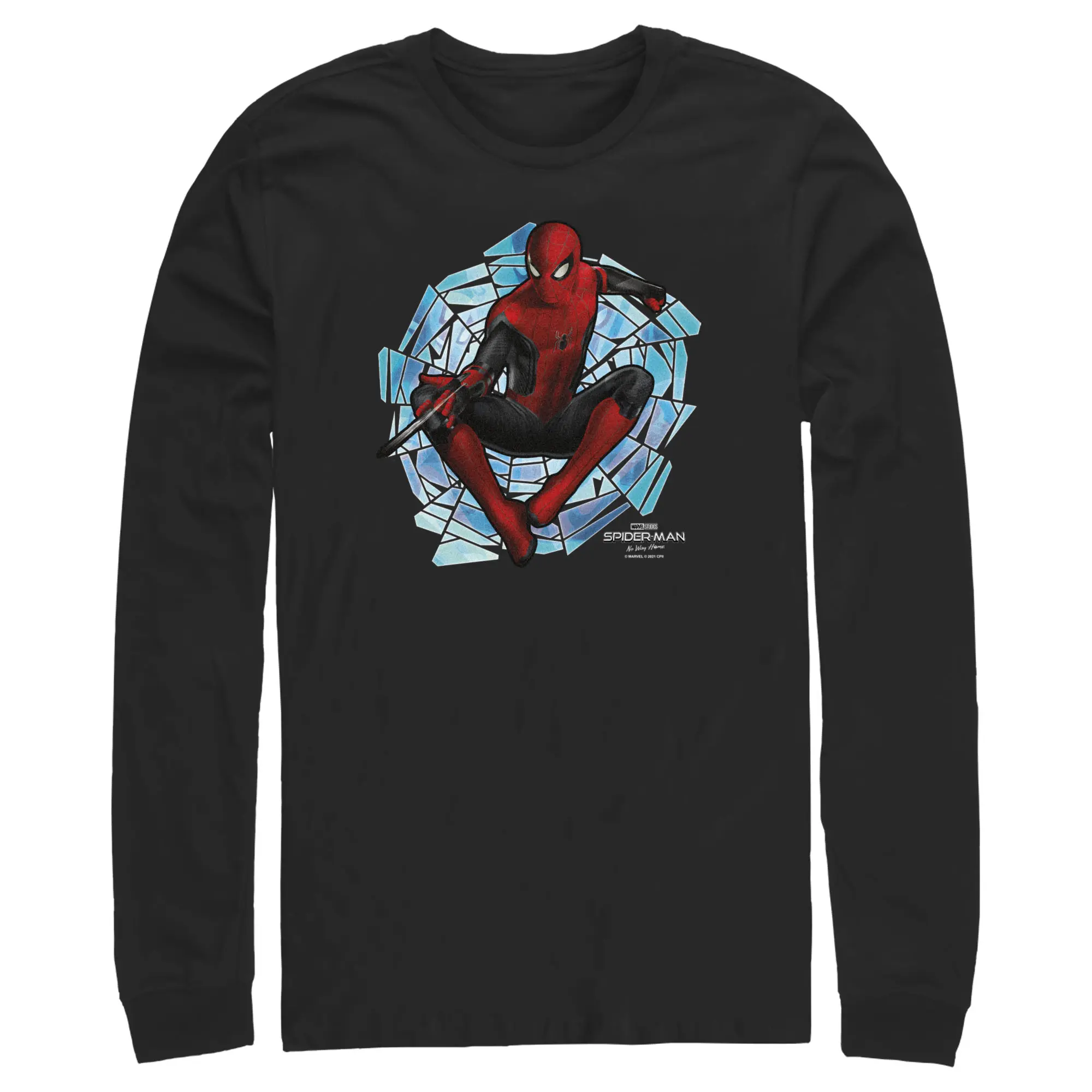 Men's Marvel Spider-Man: No Way Home Spinning Webs Long Sleeve Shirt