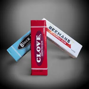 Nostalgia Beeman, BlackJack, and Clove Gum 3-Pack with Bonus Teaberry Chewing Gum