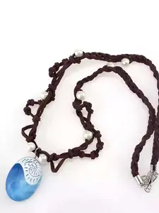 Frozen Moana Princess the same necklace Ocean style fashion pearl fashion geometry collarbone chain Faux Pearl Jewelry
