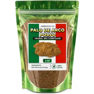 5oz PAU d'Arco Bark Powder, Ground, Natural Herb for PAU d'Arco Pao Pereira Powder PAU D'arco,palo de arco Amarillo,ipe Amarillo Imported from Mexico