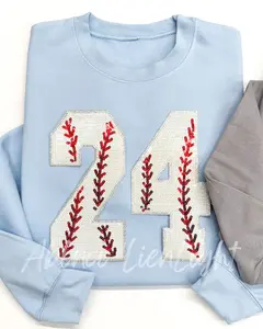 Sequin Baseball Number Game Day Sweatshirt