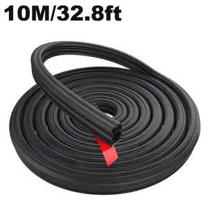 32.8Ft Car Door Seal,Thickened Rubber Automotive Weather Stripping for Hoods,Trunks,Windows,Universal Soundproof Car Weather Stripping Car Accessories for Most Car,Truck,SUV
