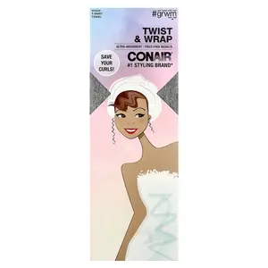 Conair Twist & Wrap T-Shirt Towel , 1 Towel Conair Twist & Wrap T-Shirt Towel , 1 Towel