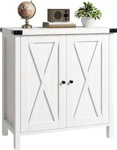 Farmhouse Buffet Cabinet - Wood, Crafted, Heavy-Duty, Large-Capacity, Multi-Compartment Cabinet, Ample Storage Accent Sideboard for Living Room, Dining Room, Wood Cabinets, Crafted Cabinets