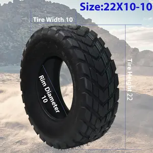 Durable All-Terrain ATV/UTV Truck Bed Rack – 4/6 Ply Tubeless Tire Set, Fits 22x10-10, 26x10-12, 19x7-8 – Off-Road, Trail, Sand, Mud, Golf Cart Compatible