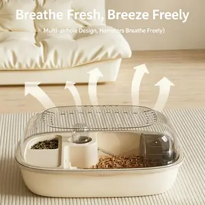 Hamster-certified Comfort Home! Large Activity Zone + Food and Water Stations