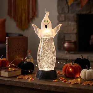 【Officially Licensed】2026 New Halloween Ghost Glitter Lamp, LED Water Lamp, Home Decor, Night Light, Party Decoration gift,mood lamp