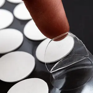100/300/500pcs 10mm White Transparent Double Sided Adhesive Acrylic Glue Sticker Tape Double Sided Sticky - Perfect for Wedding Balloons, Wall Decoration, Photos & More!