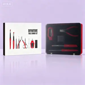 Precision Hobby Tool Combo Set for Model Building and Crafting - Professional DIY Tools with Multiple Attachments, Essential Kit for Gunpla, Miniatures, and Detailed Projects, Ergonomic and Reusable