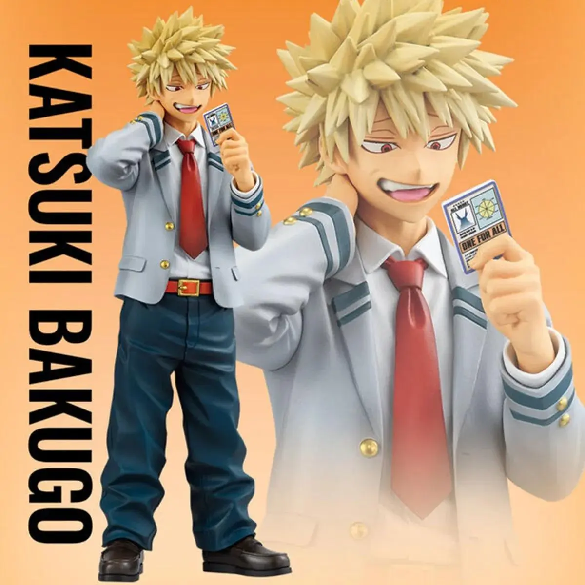 Katsuki Bakugo anime figure, anime merchandise, birthday gift for a friend, anime character statue/ornament, desktop decoration, computer desk accessory, collector-grade figure, holiday gift, small toy