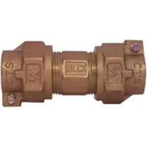212 MAIN 313-214NL 0.75 In. Bronze Body Compression Nut Water Service Pack Joint Fitting