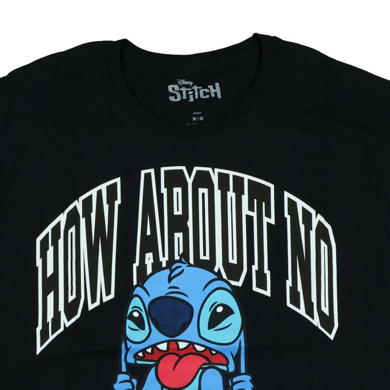 Disney Lilo and Stitch T-Shirt Men's Stitch How About No Adult Short Sleeve Tee
