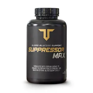 Suppressor Max Athlete's Carb & Nutrient Optimizer with Berberine for Optimal Blood Sugar Levels & Carbohydrate Control US Edible Supplement