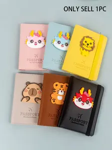 Passport Case for Travel, Multi-Card Slot Design, Holds ID Card, Bank Card, Boarding Pass, Cute Cartoon Style, Unisex, Essential for Overseas Trips, Passport Cover