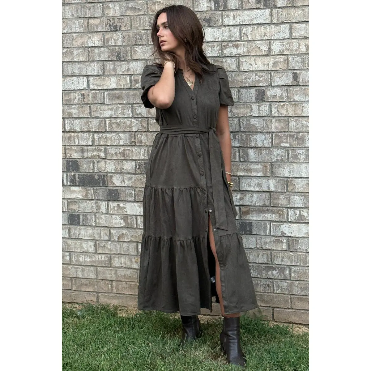 Margot Suede Dress