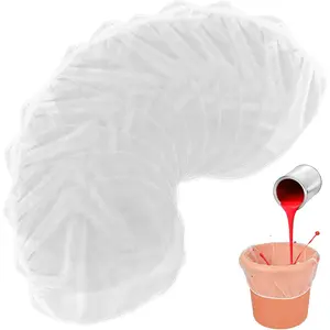 30 Pieces 1 Gallon White Fine Mesh Paint Strainer Bags Disposable Filter Bag with Elastic Drawstring for Paint Gardening