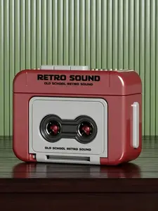 1pc Vintage Cassette Player Keychain - Mini Retro Tape Recorder Charm,  Audio-Themed PVC Keyring, Novelty Music Box Pendant, Small Creative Gift, Compatible with Various Models, Metal Material - For Music Lovers & Collectors - Perfect Gift