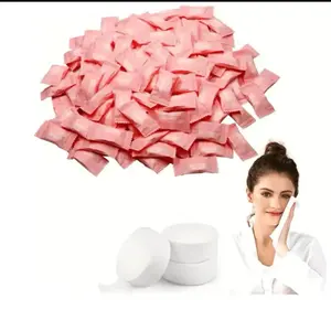 Compressed Disposable Discrete Travel Towel - Pink