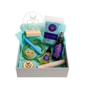 New Moon Ritual Box for Couples – Sacred Union Ceremony Kit with Golden Flow Mist, Cord & Altar