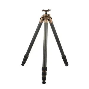 Linkogear Carbon Fiber Tripod – Picatinny/Arca, 64" Max, 66lb Capacity - Brown