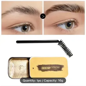 Eyebrow Makeup Styling Soap,  Eyebrow Shaping Gel Wax,  3D Contouring Long Lasting Waterproof Eyebrow Freeze Wax With Matching Brush Blend Cosmetic