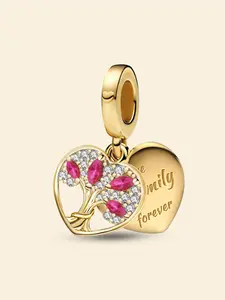1Pc New Design Love Tree Charm Beaded Charm DIY Jewelry Making Kit for Bracelet Creative Craft Material DIY Beading Accessories Holiday Gift Pendant Women Birthday Gift Daily Wear Accessories