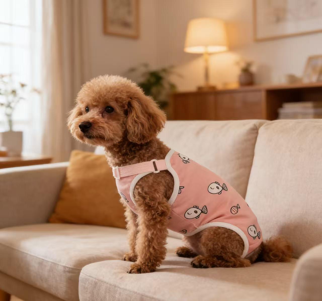 [Washable Dog Diapers] Reusable Dog Sanitary Pants - Adjustable Dog Menstrual Clothing, Breathable Mesh Design, Comfortable Fit, Suitable for All Sizes of Dogs During Menstruation, Female Dog Pet Diapers, Polyester Fiber Material