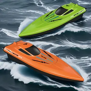 Babywendy Remote Control Water Toy Speedboat with Spiral Propulsion, Interactive Outdoor Activity Boat for Boys and Girls - Perfect Birthday Gift Christmas Halloween Present, Pool Fun, Lake Adventure, Sleek Design, Highperformance Motor, Li