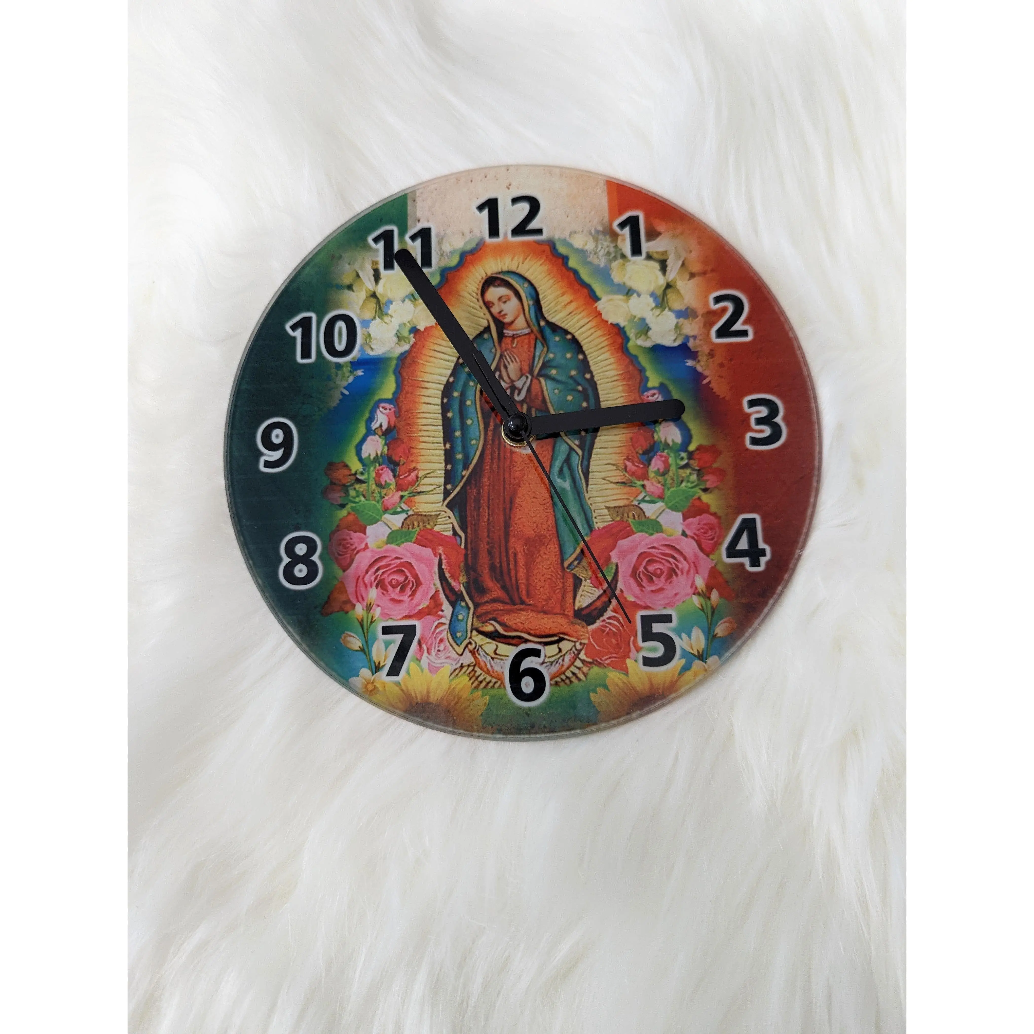 Virgin of Guadalupe Wall Clock | Virgen Clock | Guadalupana wall clock lupita | Virgen de Guadalupe reloj | jesus mother clock