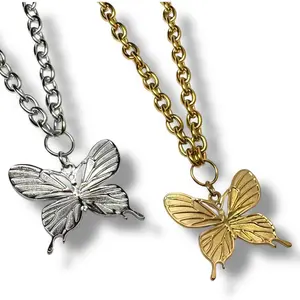 Metamorph Chain stainless steel hypoallergenic butterfly chain for women 15 to 18 inches