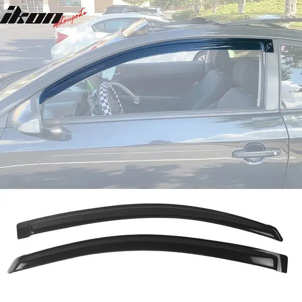 Fits 2005-2010 Scion TC Acrylic Smoke Window Visor Vent Sun Rain Deflector Guard 2PC