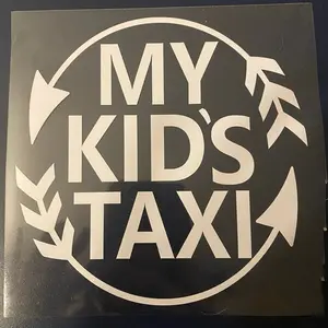 My kids taxi || mom car decal car || funny decal