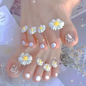 8pcs/set Silicone Nail Separator Tool, Toe Spacing Device, Flower Design, Prevents Gel Polish Smudging, Compact and Easy to Use
