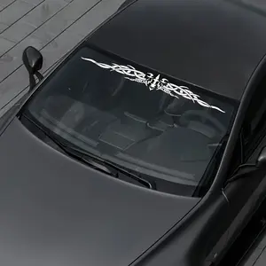 1pc Large Car Sticker, 38.78"x4.65"/98.5x11.8cm High Quality Vinyl Decawith Wing/Stripes Design, Vinyl Sticker, Creative Decorative Sticker, Decal For Cars - Easy Peel & Stick