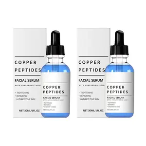 GHK-Cu Copper Peptide Serum with Hyaluronic Acid | Anti-Aging Facial Serum, Deep Moisturizing & Nourishing, Firming & Wrinkle Smoothing | Fragrance-Free | 30ml Daily Face Serum for All Skin Types | Men & Women, Cruelty-Free, Vegan Skincare