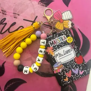 Teacher ID Badge Fully Customizable in English or Spanish ID Badge Only Wristlets Available While Supplies Last