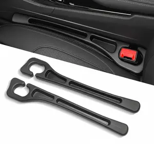2-Pack Car Seat Gap Filler Organizer with Phone Holder – Universal No-Drop Seat Gap Plug for Cars, SUVs, Trucks & Sedans