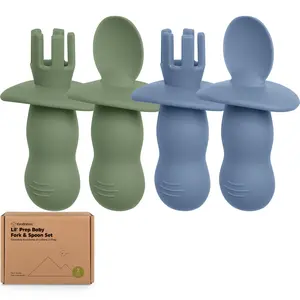 2-Sets Lil’ Prep Baby Fork & Spoon
