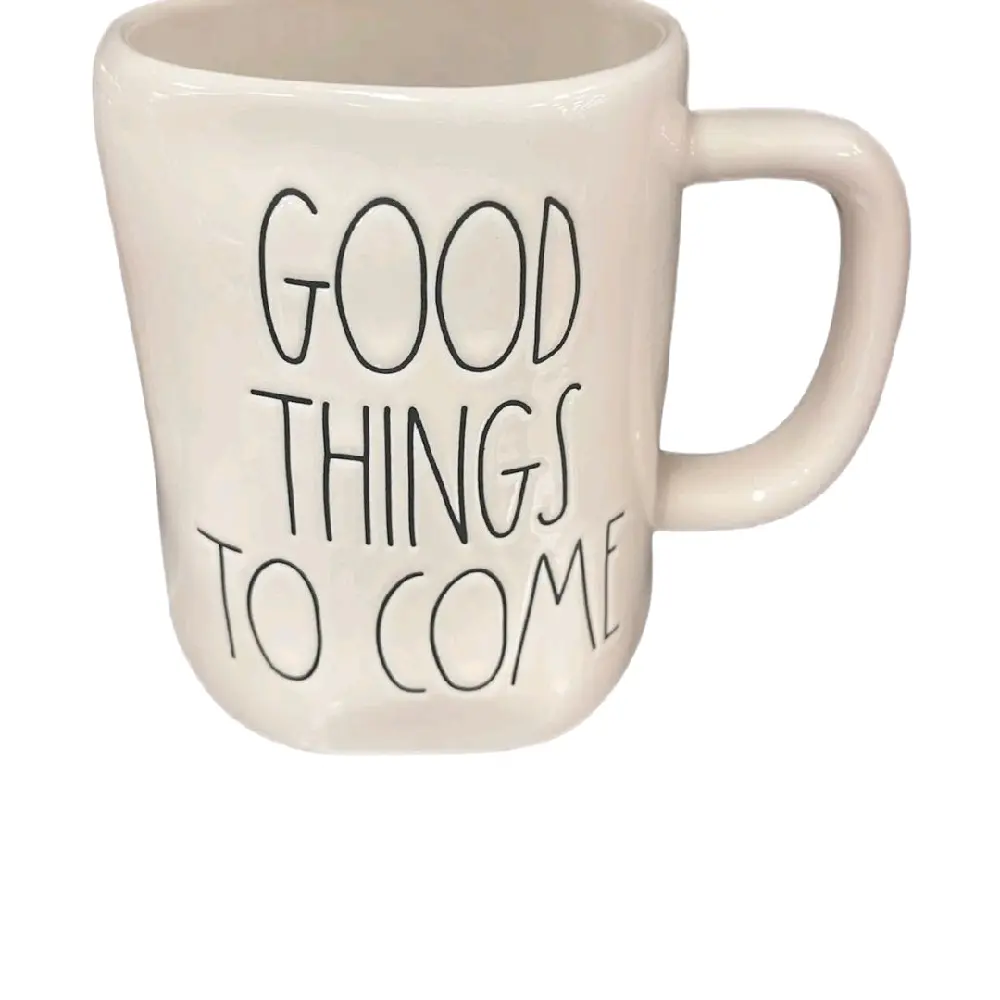 Rae Dunn Ceramic "Good Things To Come" Inspirational Coffee Mug - Perfect for Daily Use and Gift Giving