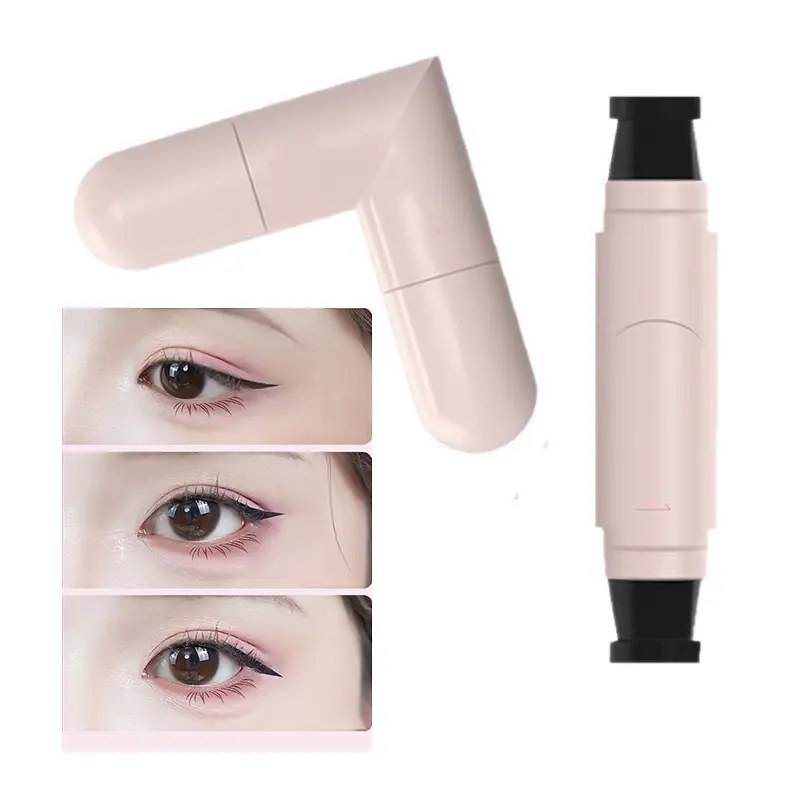 Eyeliner Stamp Pen, Dual-Ended Waterproof & Smudge-Proof Liquid Cosmetic for Precise Cat Eye Wings - Easy Makeup Tool for Beginners & Pros, Double Ended
