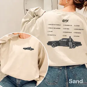 Vintage Kendrick New Album Shirt, G.N.X Lamar Rap Tee, GNX Album Merch For Fan, Gift For Woman and Man, Cotton Oversized Menswear Womenswear Hoodie Crewneck Tshirt Tops