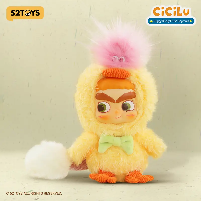 52TOYS CiCiLu Huggy Ducky Plush Keychain  Kawaii Creative Gift Room Decor Desktop Decoration Gift for  Birthday Party